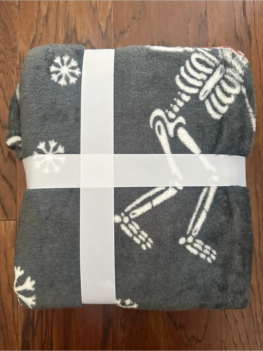 New Skeleton Santa Throw Blanket - 50in x 60in - Halloween - Christmas Holiday